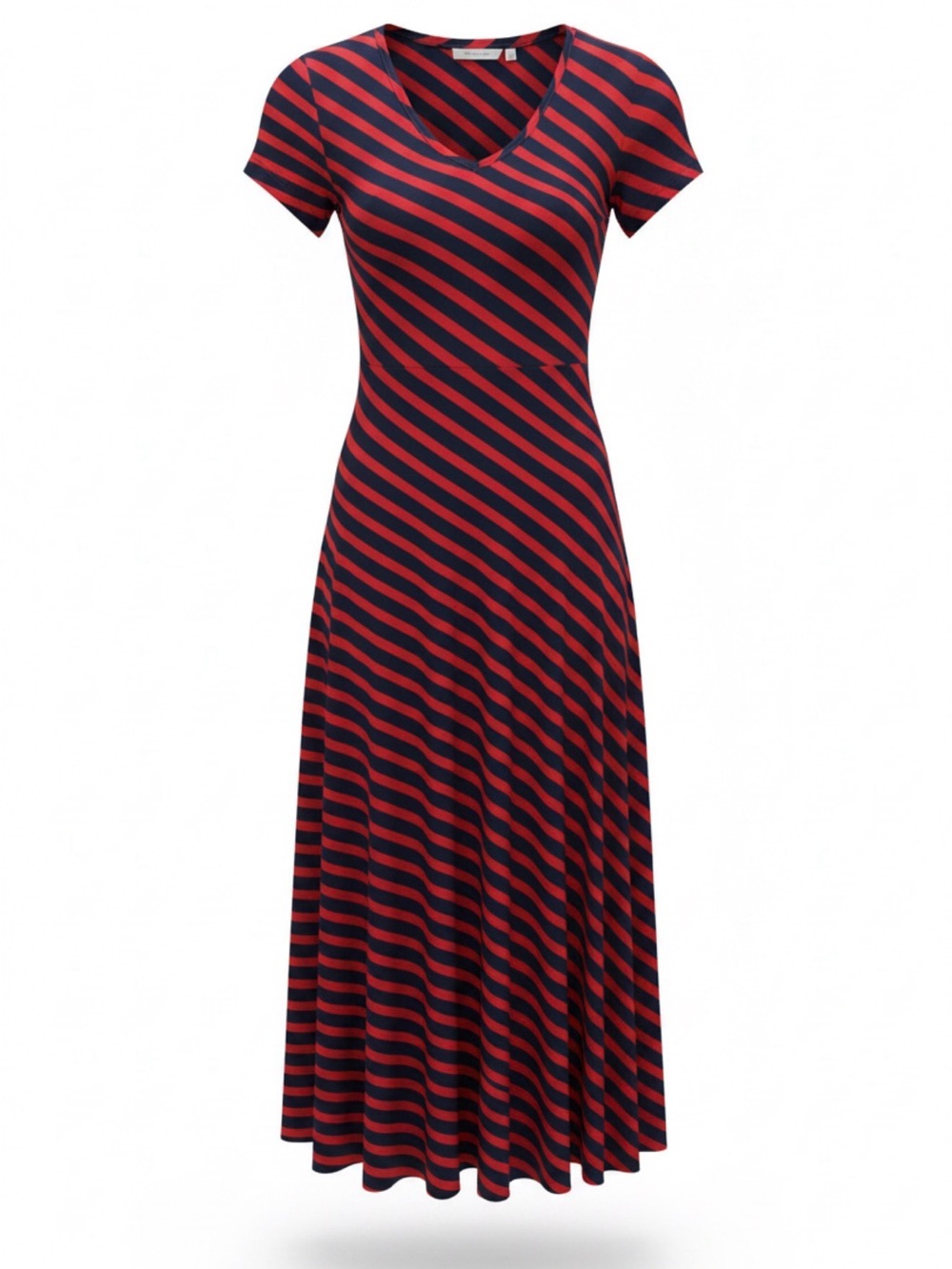 Vineyard Vines Navy and Red Striped Maxi Dress